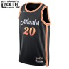 Barn Atlanta Hawks Tröja John Collins 20 Nike 2022-23 City Edition Svart Swingman